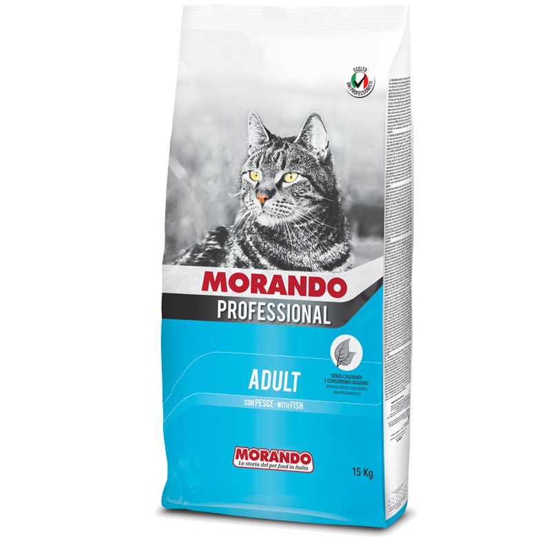Morando Professional Cat Adult Fish сухий корм із рибою для котів, 15 кг