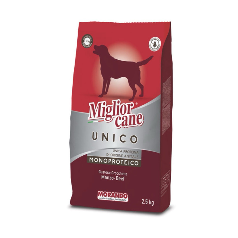 Morando Unico Dog Manzo сухий корм із яловичиною для собак, 5 шт х 2.5 кг - фото 2