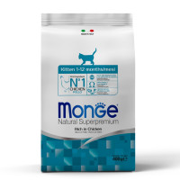 Monge Kitten Ricco сухий корм з куркою для кошенят, 400 гр