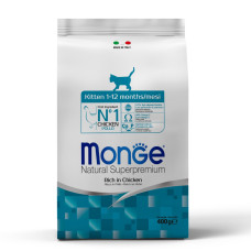 Monge Kitten Ricco сухий корм з куркою для кошенят, 400 гр