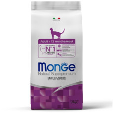 Monge Cat Adult Ricco сухий корм з куркою для котів, 1.5 кг