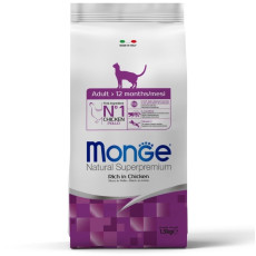 Monge Cat Adult Ricco сухий корм з куркою для котів, 1.5 кг