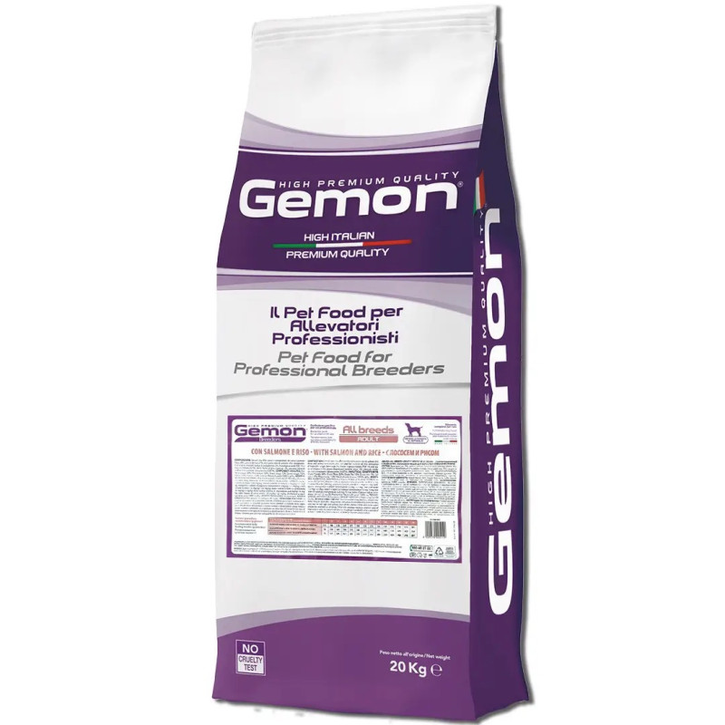 Gemon Dog All Breeds Adult Salmone сухий корм для собак з лососем, 20 кг