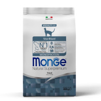 Monge Cat Sterilised Trote сухой корм с форелью для стерилизованных котов 400 гр