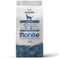 Monge Cat Sterilised Trote сухий корм з фореллю для стерилізованих котів 1.5 кг