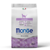Monge Cat Sterilised Ricco сухой корм с курицей для стерилизованных котов 400 гр