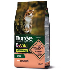 Monge BWild GF Cat Salmone сухий корм із лососем для котів, 1.5 кг