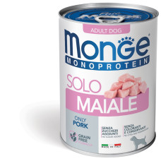 Monge Dog Solo Pork вологий корм зі свининою для собак, 400 г