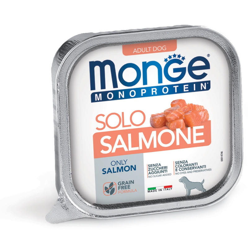 Monge Dog Solo Salmon влажный корм с лососем для собак, 150 г