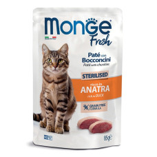 Monge Cat Fresh Sterilised Duck вологий корм з качкою для стерилізованих котів, 85 г