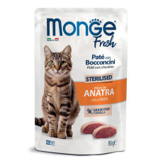 Monge Cat Fresh Sterilised Duck вологий корм з качкою для стерилізованих котів, 85 г