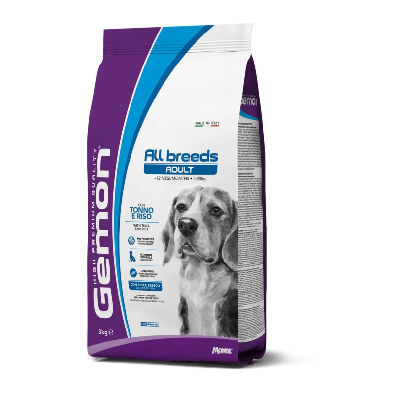 Gemon Dog Adult Tonno сухой корм з тунцом для взрослых собак всех пород 3 кг