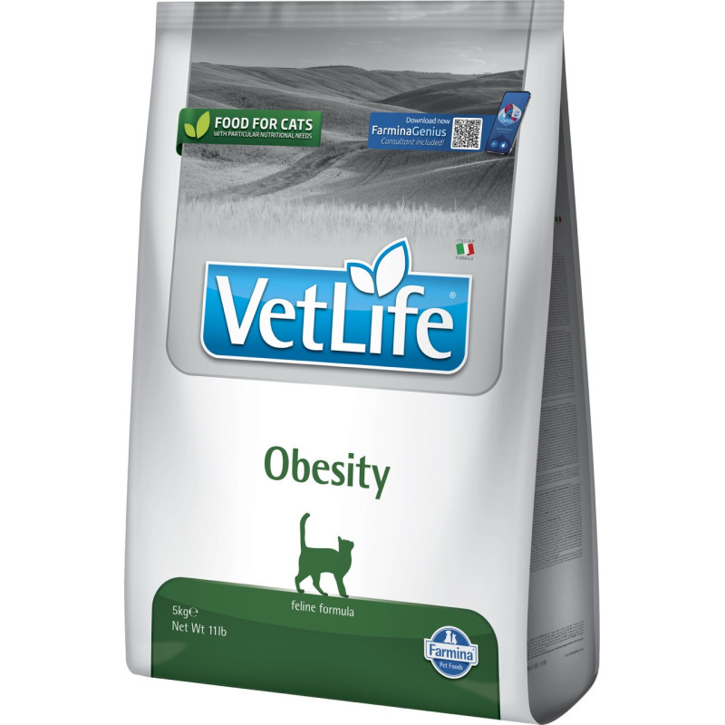 Farmina Vet Life Obesity сухой корм для котов с ожирением, 5 кг