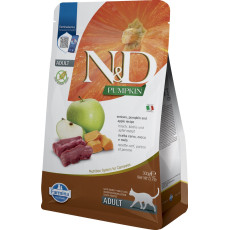 Farmina N&D Cat Pumpkin Venison & Apple Adult сухий корм для котів з оленіною, 300 гр