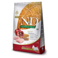 Farmina N&D LG Light Chicken & Pomegranate Adult Mini сухий корм для зниження ваги собак малих порід, 2.5 кг