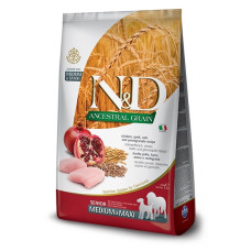 Farmina N&D LG Chicken & Pomegranate Senior Medium & Maxi сухой корм с курицей для пожилых собак, 2.5 кг