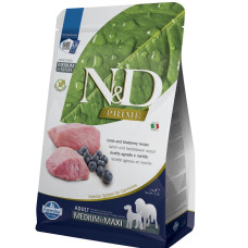 Farmina N&D Prime Dog Lamb & Blueberry Adult Medium & Maxi сухой корм с ягненком для собак средних и крупных пород, 2.5 кг
