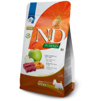 Farmina N&D GF Pumpkin Dog Venison & Apple Adult Mini сухий корм з олениною для собак малих порід, 2 кг