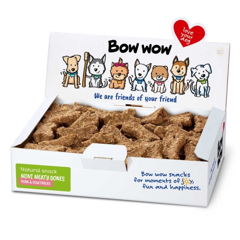 Bow Wow Pork Mix лакомство для собак со свининой, 1 кг
