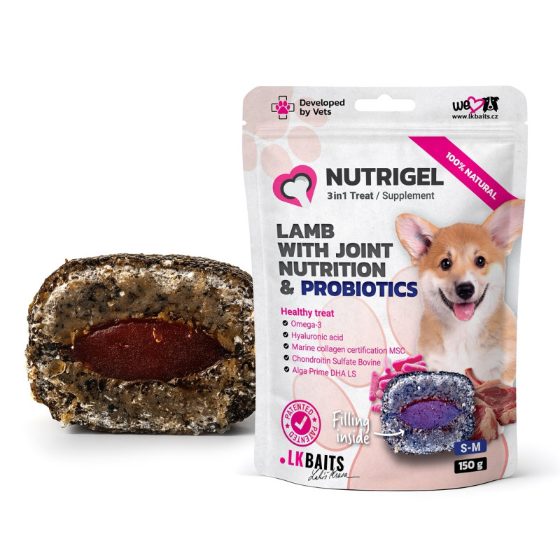 LK Baits Pet Nutrigel Lamb лакомство для здоровья суставов собак, 150 г