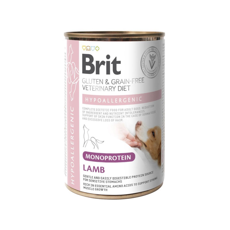 VetDiet Hypoallergenic Lamb влажный корм с ягненком для собак с пищевой аллергией, 400 гр