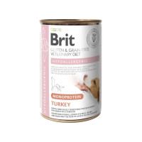 Brit VetDiet Hypoallergenic Turkey влажный корм с индейкой для собак с пищевой аллергией, 400 гр