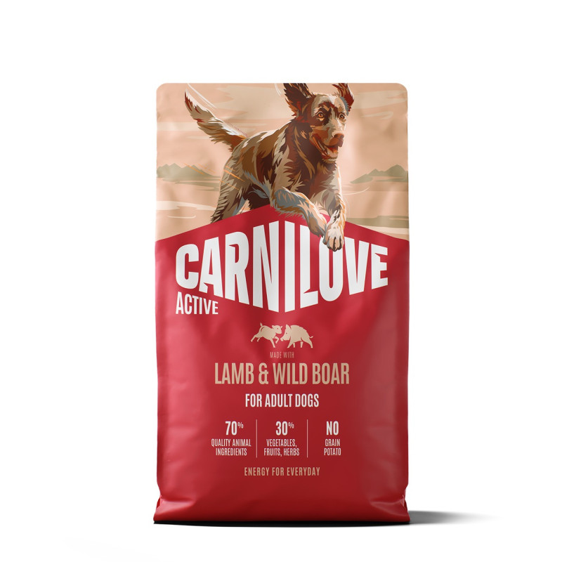 Carnilove Active Lamb & Wild Boar сухой корм для собак с ягненком и кабаном, 4 кг