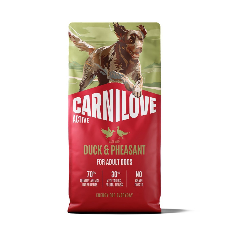 Carnilove Active Duck & Pheasant сухой корм для собак с уткой и фазаном, 12 кг