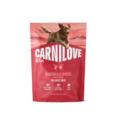 Carnilove Active Venison & Reindeer & Wild Boar сухий корм для активних собак з оленіною та кабаном, 1.5 кг