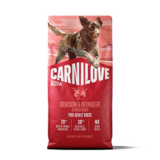 Carnilove Active Venison & Reindeer & Wild Boar сухий корм для активних собак з оленіною та кабаном, 12 кг