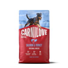 Carnilove Active Salmon & Turkey Small Breed сухий корм із лососем та індичкою для собак малих порід, 4 кг