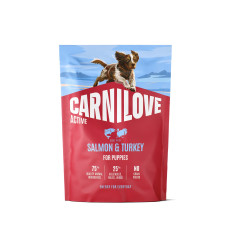 Carnilove Active Salmon & Turkey Puppy сухий корм для щенят з лососем та індичкою, 1.5 кг
