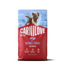 Carnilove Active Salmon & Turkey Puppy сухий корм для щенят з лососем та індичкою, 4 кг
