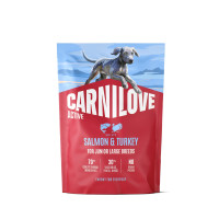 Carnilove Active Salmon & Turkey Junior Large Breed сухой корм с индейкой и лососем для юниоров крупных пород, 1.5 кг