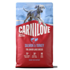 Carnilove Active Salmon & Turkey Junior Large Breed сухий корм з індичкою та лососем для юніорів великих порід, 4 кг