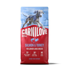 Carnilove Active Salmon & Turkey Junior Large Breed сухий корм з індичкою та лососем для юніорів великих порід, 12 кг
