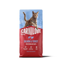 Carnilove Active Salmon & Turkey Sterilised сухой корм с лососем и индейкой для стерилизованных котов, 6 кг