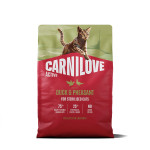 Carnilove Active Duck & Pheasant Sterilised сухий корм з качкою та фазаном для стерилізованих котів, 2 кг