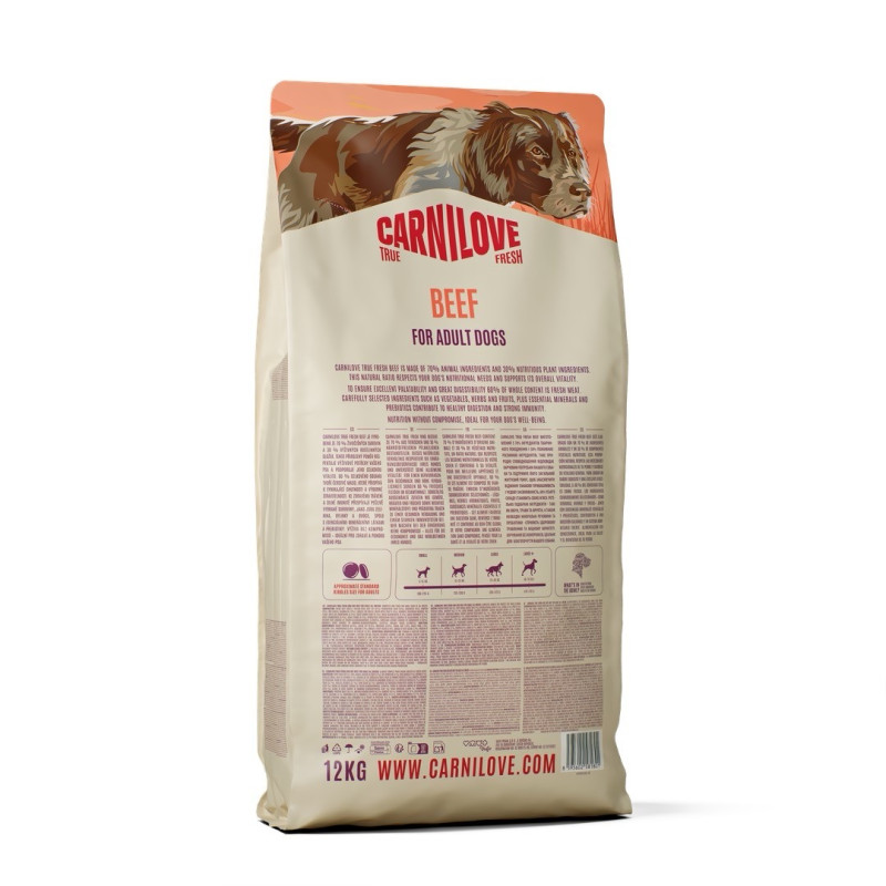 Carnilove True Fresh Beef сухой корм для собак с говядиной, 12 кг - фото 2