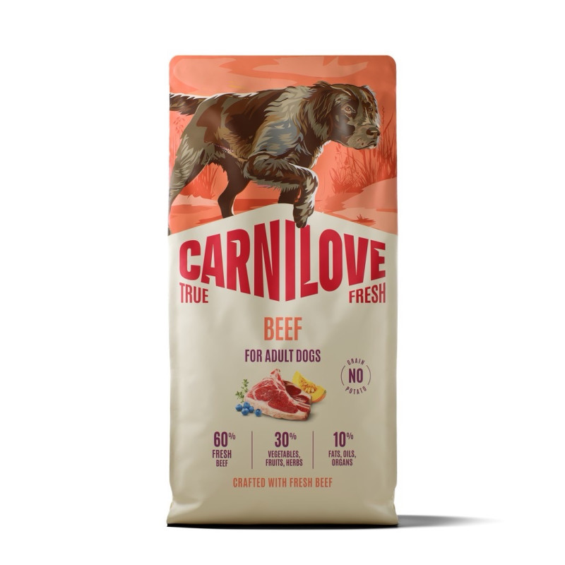 Carnilove True Fresh Beef сухой корм для собак с говядиной, 12 кг