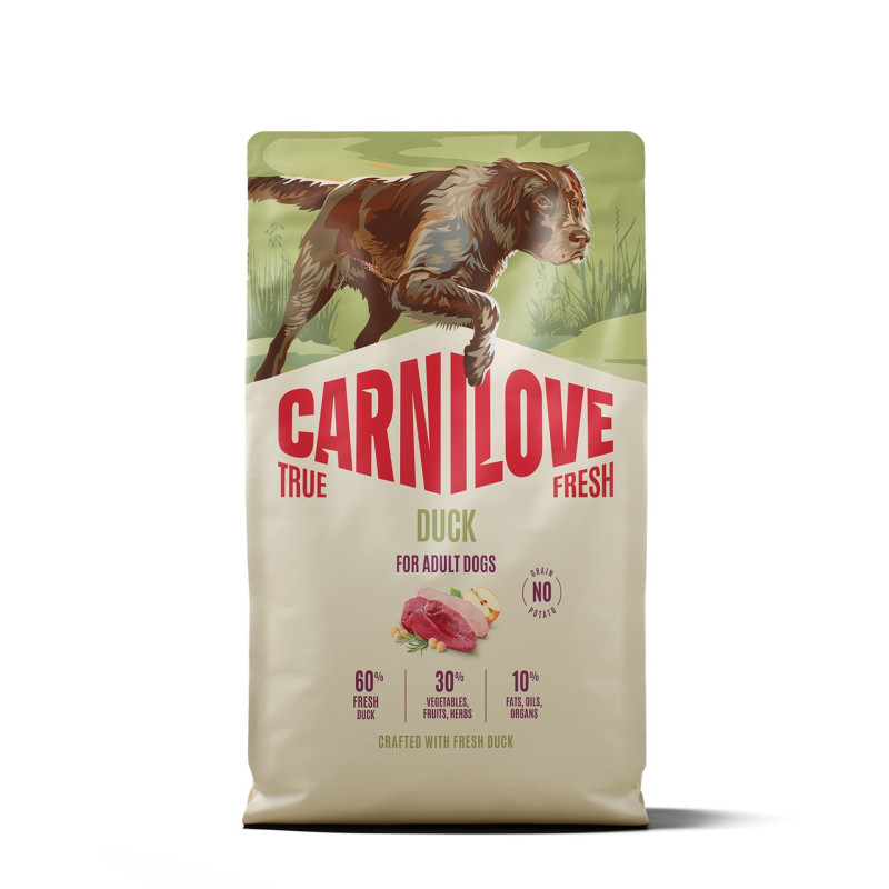 Carnilove True Fresh Duck сухой корм для собак с уткой, 4 кг