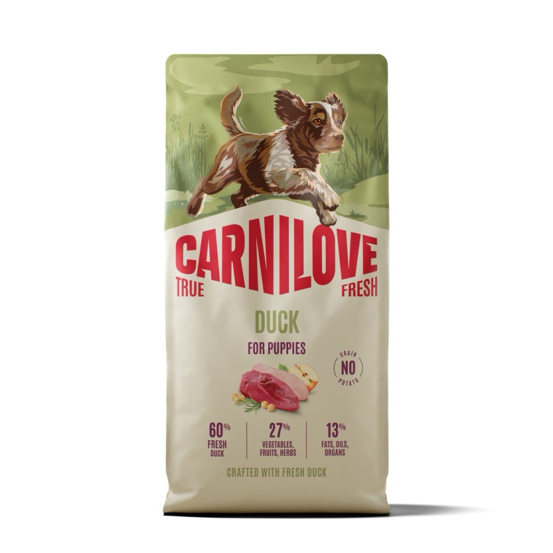 Carnilove True Fresh Puppy сухий корм для цуценят з качкою, 12 кг