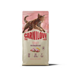 Carnilove True Fresh Turkey Sterilised сухой корм с индейкой для стерилизованных котов, 6 кг
