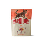 Carnilove True Fresh Beef Sterilised сухой корм с говядиной для стерилизованных котов, 400 гр