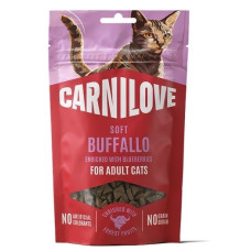 Carnilove Soft Snack Buffallo With Blueberries лакомства для котов с мясом буйвола, 50 гр