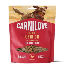 Carnilove Crunchy Snack Ostrich With Blackberries лакомства для собак со страусом, 200 гр