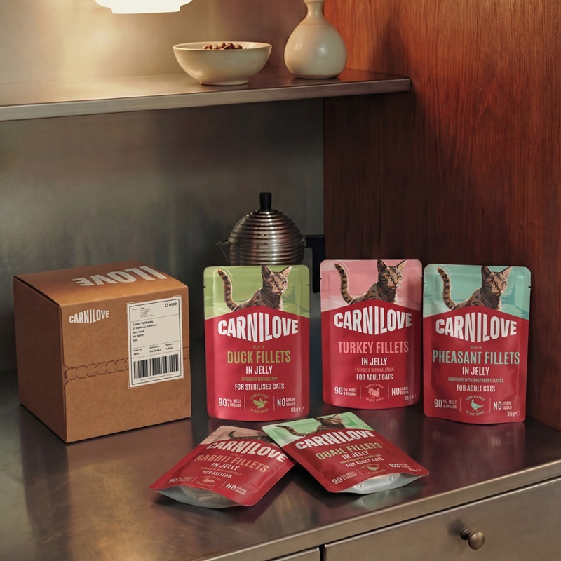 Carnilove Jelly Multipack набор влажного корма для котов, 12 шт х 85 гр - фото 3
