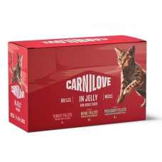 Carnilove Jelly Multipack набір вологого корму для котів, 12 шт х 85 гр
