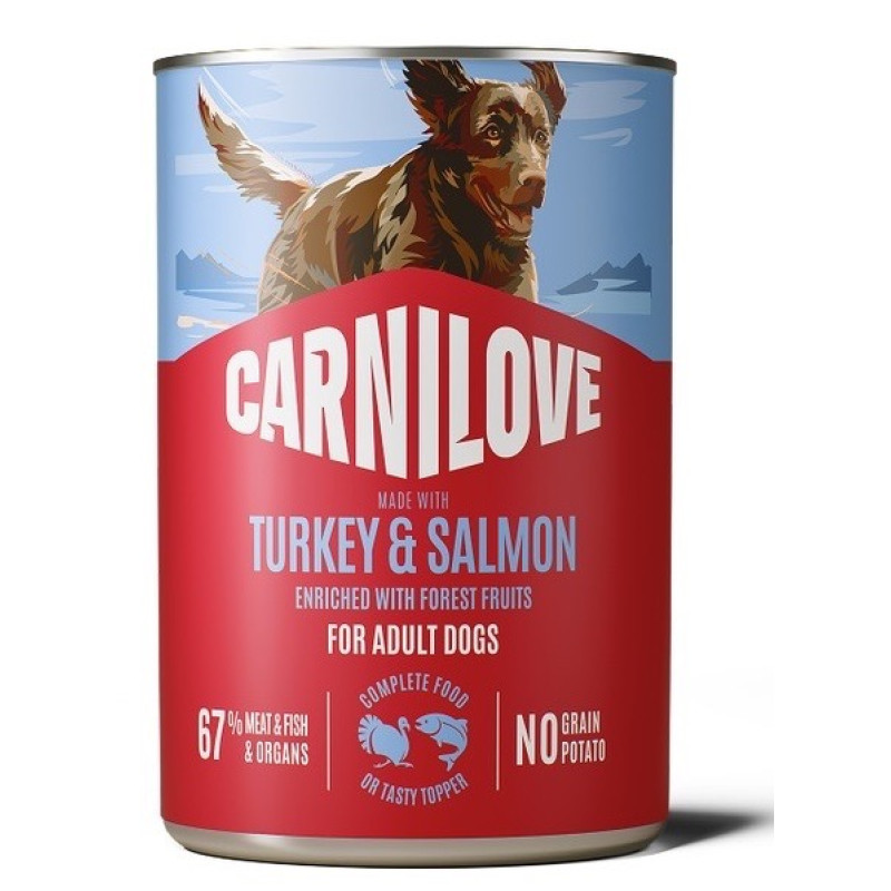 Carnilove Salmon & Turkey влажный корм для собак с индейкой и лососем, 400 гр