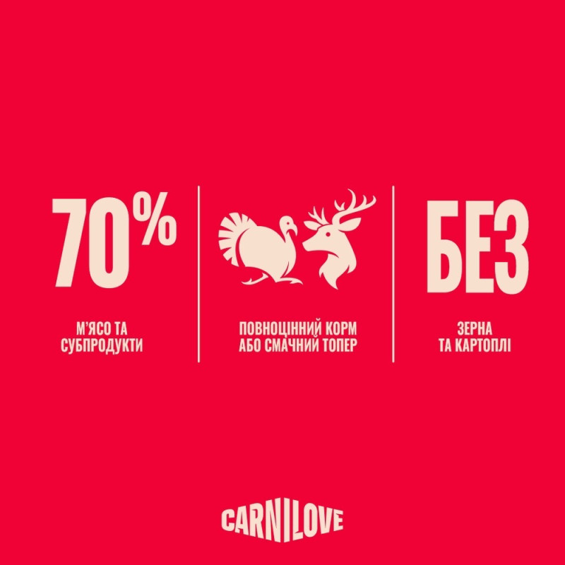 Carnilove Turkey & Venison With Strawberry Leaves вологий корм для собак з індичкою та олениною, 300 гр - фото 5